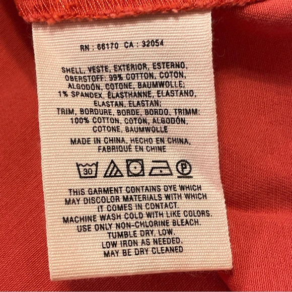 PILCRO AND THE LETTERPRESS by ANTHROPOLOGIE Chino Skirt‎ in Red Rouge - Picture 9 of 9